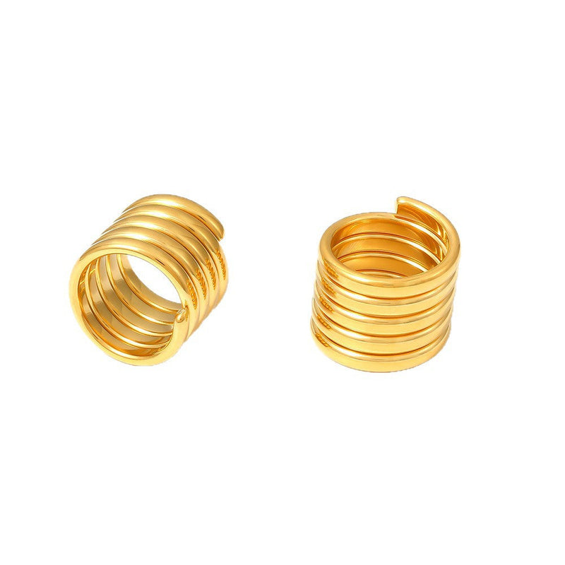 Multi-Layer Wrapped Wide Ring