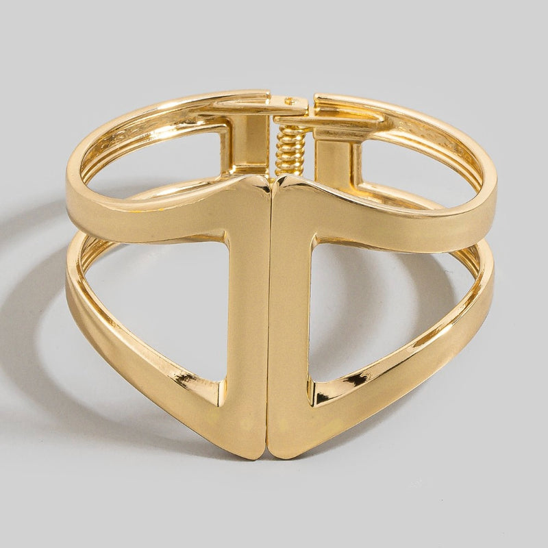 Wide Hinge Bangle Bracelet Set