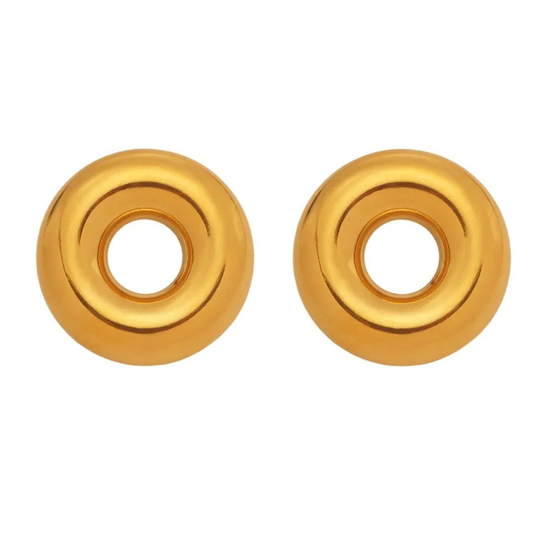 Hollow Circle Stud Earrings