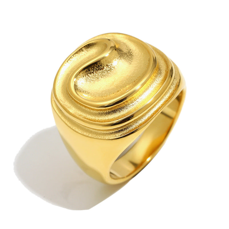 Ripple Signet Ring