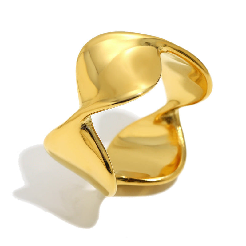 Sculptural Wave Ring
