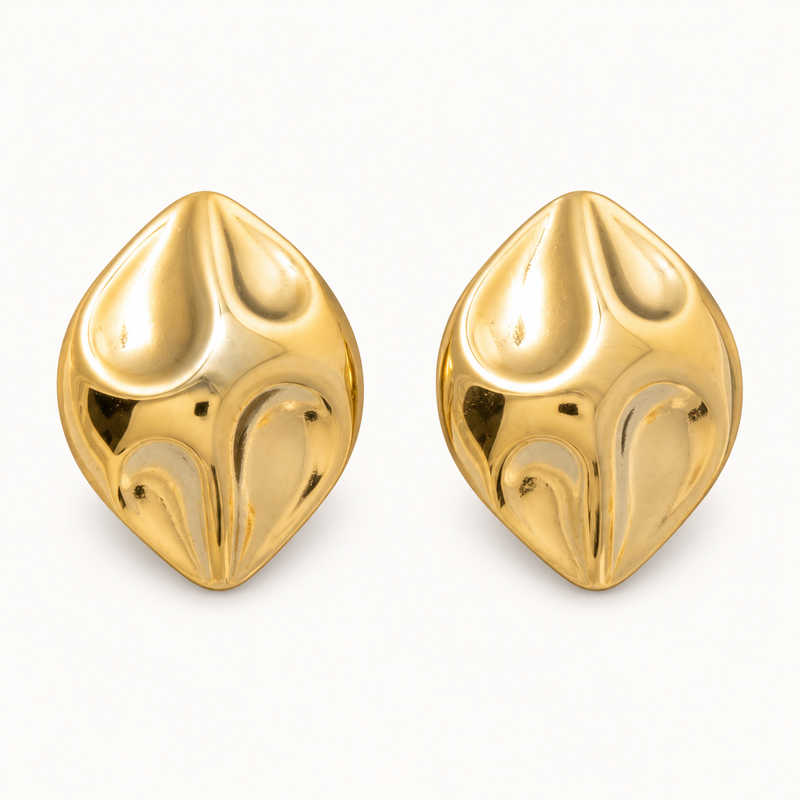 Swirl Dome Stud Earrings